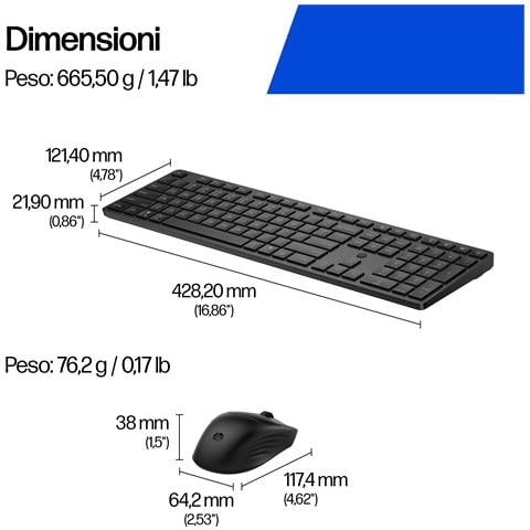 Combinazione di tastiera e mouse 495C multi-dispositivo e dual-mode - Foto 8