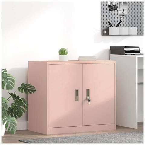 Armadio Rosa 80 x 40 x 70 cm Acciaio - Foto 2