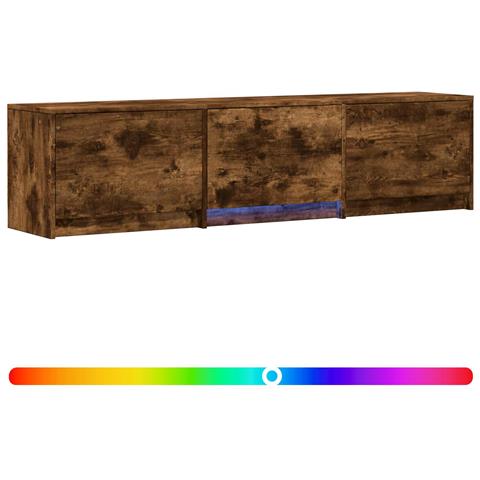 Mobile TV con LED con LED Quercia Affumicata 165 x 34 x 40 cm - Foto 1