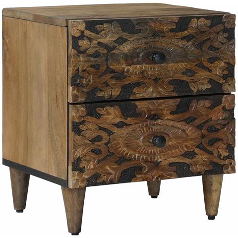 Armadio da Notte con cassetto Marrone 40 x 33,5 x 46 cm - Foto 1