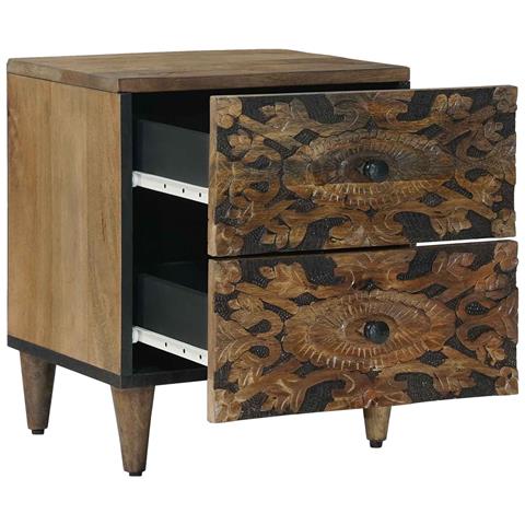 Armadio da Notte con cassetto Marrone 40 x 33,5 x 46 cm - Foto 2