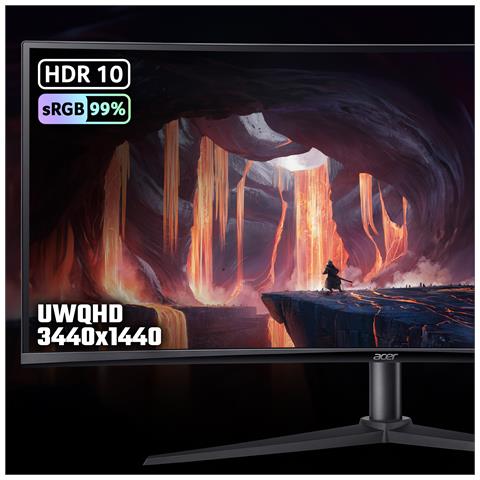 NITRO XZ0 NITRO XZ340CURJ0BMIIPHX 34 CURVED Monitor PC 86,4 cm (34") 3440 x 1440 Pixel Wide Quad HD LCD Nero - Foto 6