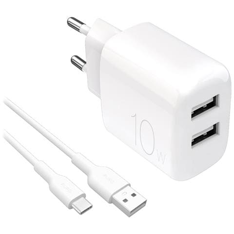 PUTC2USBA10WDYKACWHI Caricabatterie per dispositivi mobili Universale Bianco AC Interno - Foto 1