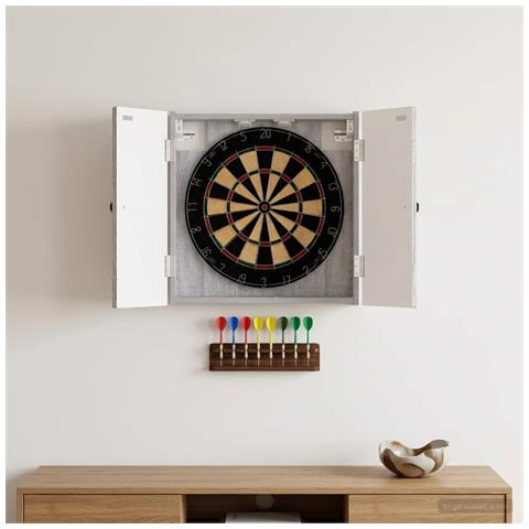 Armadio per Dartboard BREDA Sonoma grigio 52,5 x 10,5 x 53,5 cm - Foto 2