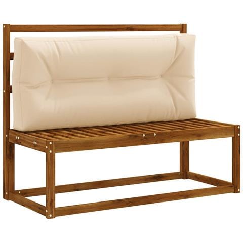 Cuscino per schienale di pallet VIANEN 100% Poliestere Crema - Foto 2