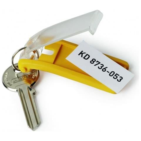 scatola 6 portachiavi key clip giallo durable - Foto 2
