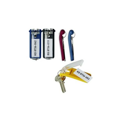 scatola 6 portachiavi key clip giallo durable - Foto 1