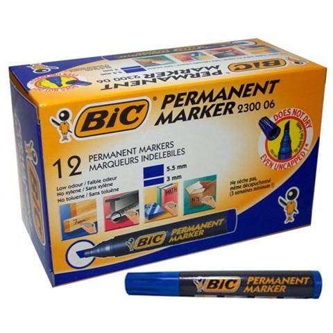 Marcatore Permanente Marking 2300 - Blu - Punta 3 - 5,5 mm - Confezione da 12 pz - Foto 1