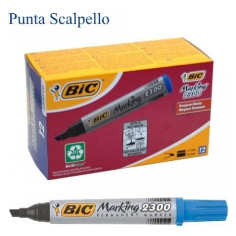 Marcatore Permanente Marking 2300 - Blu - Punta 3 - 5,5 mm - Confezione da 12 pz - Foto 3