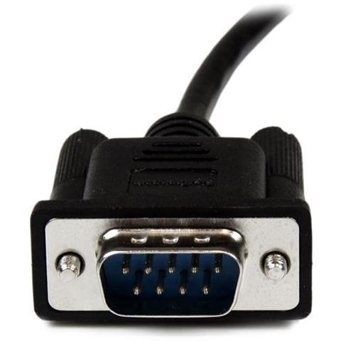 Cavo seriale null modem DB9 RS232 nero 2 m - F / M - Foto 2