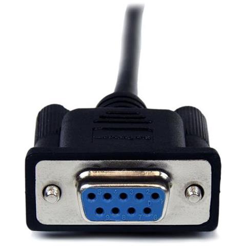 Cavo seriale null modem DB9 RS232 nero 2 m - F / M - Foto 5