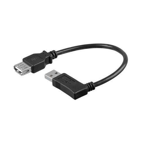 ICOC U2-AA-ANR3 - Cavo USB 2.0 A maschio angolato / A femmina 0,30 m - Foto 1