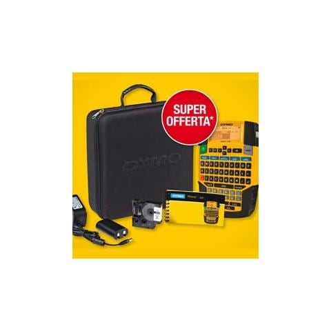 Kit Etichettatrice Portatile Modello 4200 Formato 19 mm Nero e Giallo - Foto 1