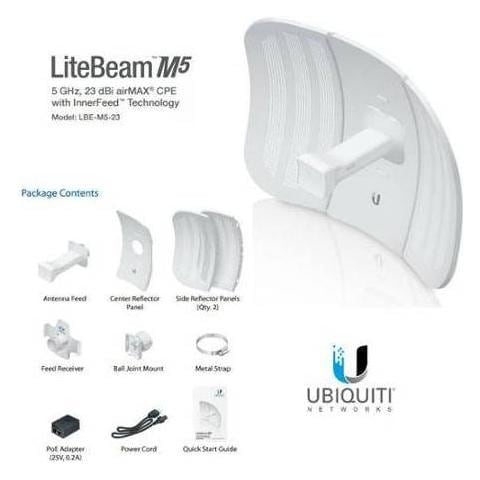 Litebeam M5 Lbe-m5-23 - Cpe Access Point Outdoor Poe 5ghz 23dbi - Foto 1