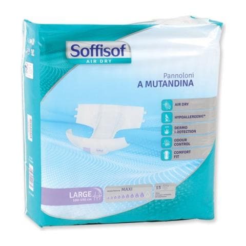 PANNOLONI SOFFISOFT AIR DRY - incontinenza moderata - large - Foto 2