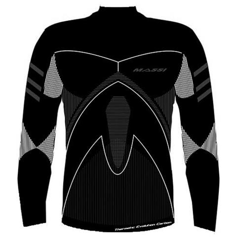 Intimo Massi Thermetic Evolution Carbon L / s Round Neck Abbigliamento Uomo Xl - Foto 1