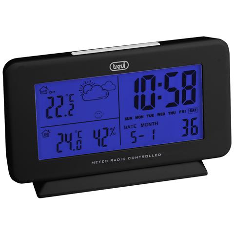 Stazione Meteo Radiocontrollata Con Sensore Esterno Trevi Me 3p08 Rc Nero - Foto 2