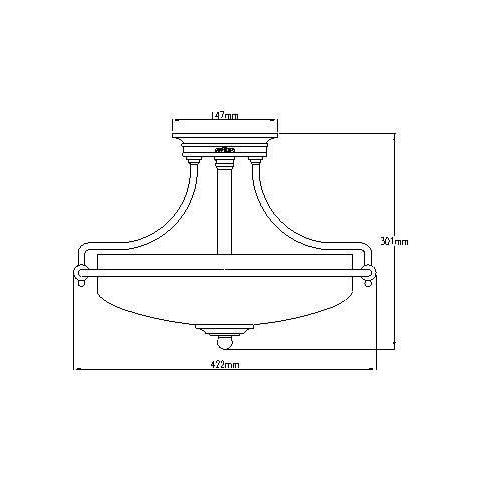 Lampada Da Semi-incasso A 3 Luci - Ottone Invecchiato, E27 - Foto 1