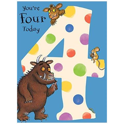 Gr004 Age 4 Birthday Card - Foto 1