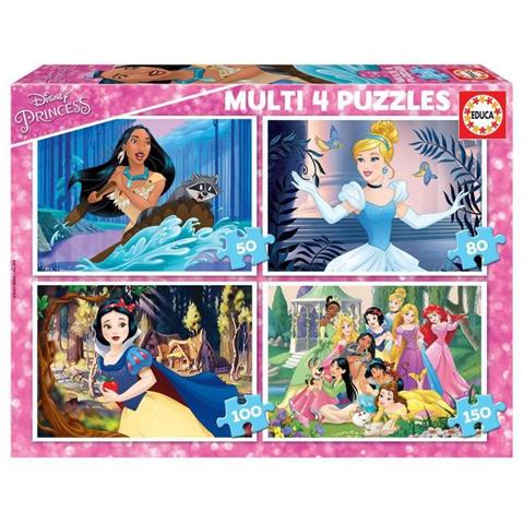 Principesse Disney Puzzle Multi 4 En 1 Principesse Disney - Foto 1