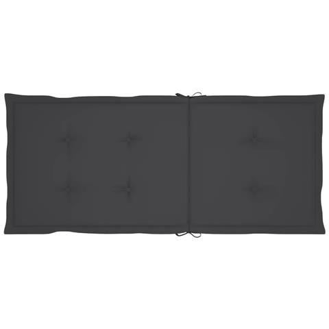 Sedie da Giardino Reclinabili 2pz con Cuscini Massello Acacia - Foto 2