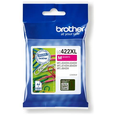 INK LC-422XLM magenta 1500PP XL MFC-J5340DW MFC-J5740DW MFC-J6540DW MFC-J6940DW - Foto 1