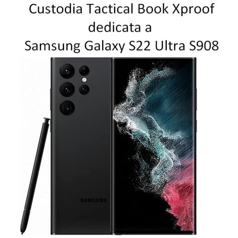 Tactical Custodia Originale Book Xproof Flip Case Per Samsung Galaxy S22 Ultra S908 Mud Brown - Foto 2