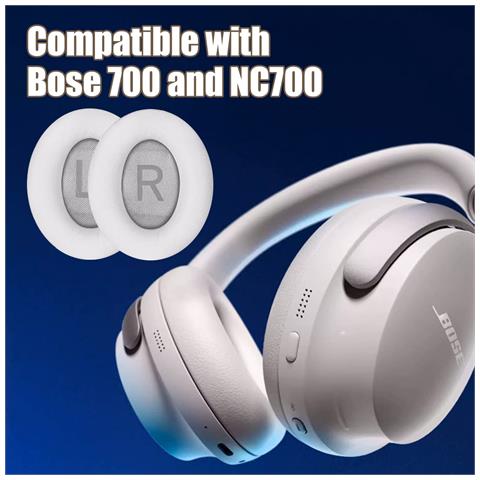 Cuscinetti Auricolari Per Bose Nc700 1 Paio White - Foto 6