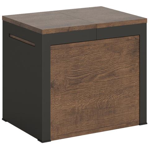 Panca Allungabile 55x40/305 Cm Walk Telaio Antracite - Noce - Foto 4