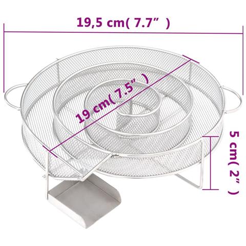 Generatore Di Fumo Freddo Rotondo 19,5 Cm In Acciaio Inox - Foto 7