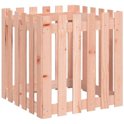 Fioriera Giardino Design Recinzione 60x60x60cm Massello Douglas - Foto 1