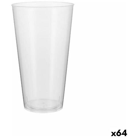 Set Di Bicchieri Riutilizzabili Algon Plastica Trasparente 4 Pezzi 450 Ml (64 Unità) - Foto 1