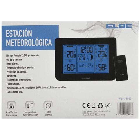 Stazione Meteorologica Multifunzione Elbe Wsm500 Nero - Foto 2