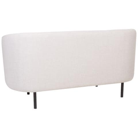 Divano 2 Posti Loen Tessuto Beige Chiaro - Foto 11