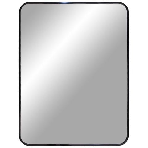 Specchio Con Cornice Madrid - Argento - Metallo - 3x50x70 Cm - Foto 1