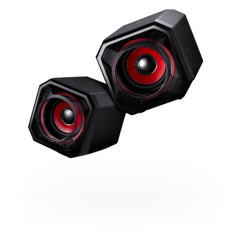 Gator Eye altoparlante Nero, Rosso Cablato 2,5 W - Foto 1