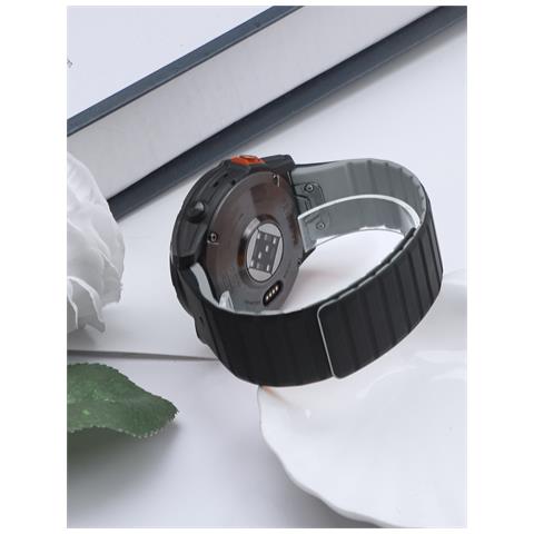 Cinturino Magnetico In Silicone Per Cinturino Garmin Quickfit Da 26 Mm Black - Foto 7