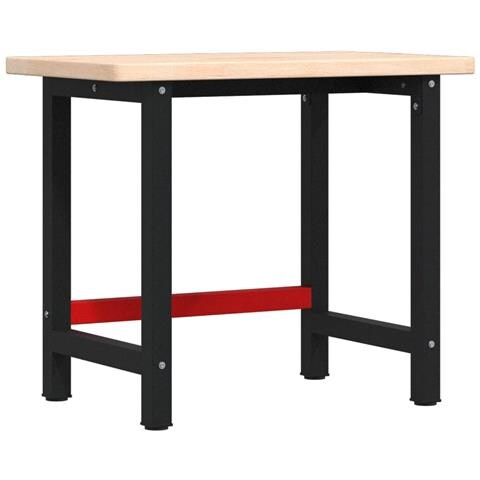 Banco Lavoro 100x60x83 Cm Legno Massello Rovere Rettangolare - Foto 1