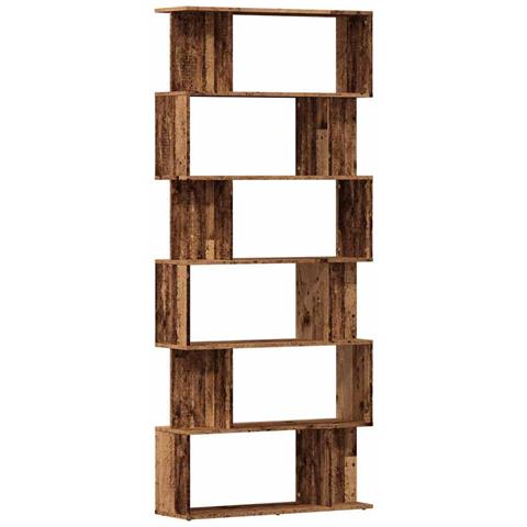 Libreria In Legno Antico 80x24x192 Cm Legno Multistrato - Foto 2