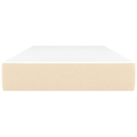 Materasso A Molle Insacchettate Crema 120x190x20 Cm In Tessuto - Foto 3
