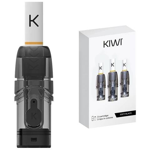 Kiwi 1, Ricambi 3 Pod Per Sigaretta Elettronica Ufficiale Kiwi 1, No E-liquid (soft Black) - Foto 1