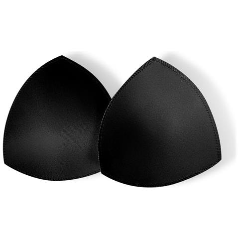 Imbottiture Triangolari Per Reggiseno Yz007, Nere, Taglia Unica (2 Paia) - Foto 1