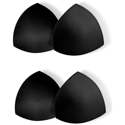Imbottiture Triangolari Per Reggiseno Yz007, Nere, Taglia Unica (2 Paia) - Foto 3