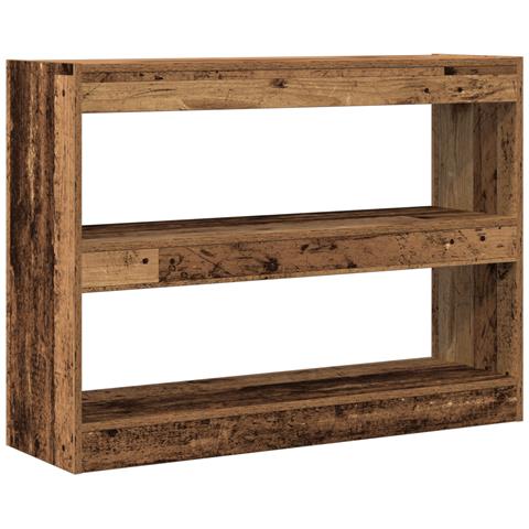 Libreria/Divisoria in Legno Vintage, 100x30x72 cm, Realizzata in Legno Compresso - Foto 1