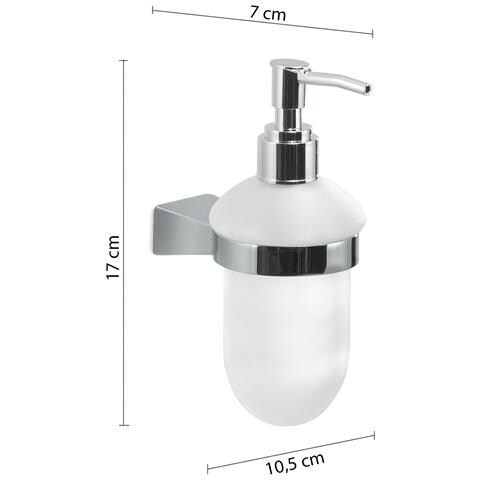 Dosasapone Con Erogatore In Plastica Da Muro In Acciaio Inox E Cromall Tn80 Gedy Serie Tonale Cromato - Foto 2