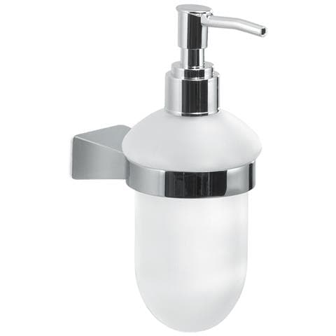 Dosasapone Con Erogatore In Plastica Da Muro In Acciaio Inox E Cromall Tn80 Gedy Serie Tonale Cromato - Foto 1