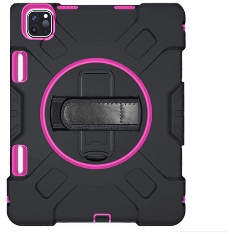 Custodia Armatura Con Supporto Girevole Per Ipad Pro 11 2022/21/20 Nera - Foto 1