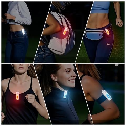 Allarme Da Braccio Portatile: Allarme Di Sicurezza Personale Da 130 Db Con Luce Stroboscopica A Led Ricaricabile Tramite Usb Black - Foto 6