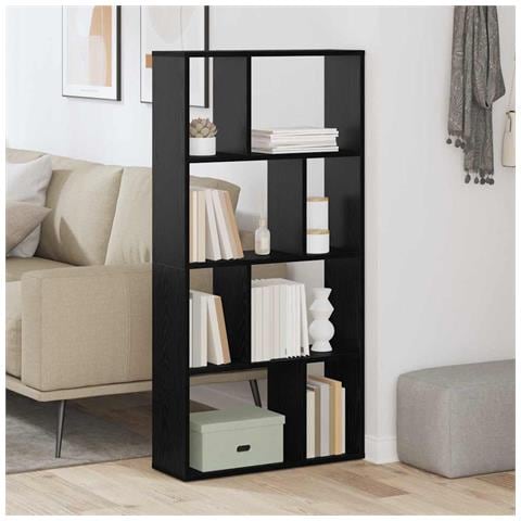 Libreria Rovere nero 60 x 20 x 120 cm Legno multistrato - Foto 2