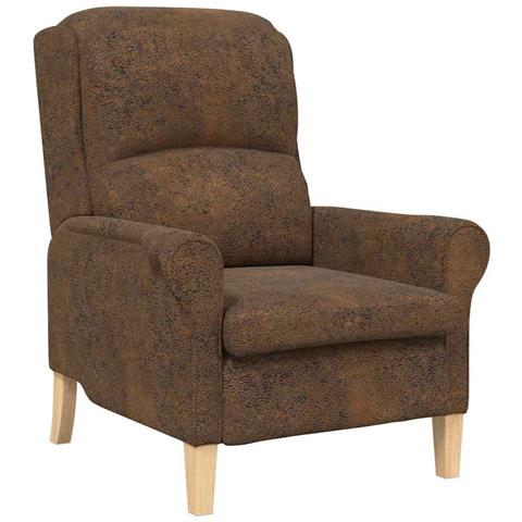 poltrona Marrone 76 x 94 x 102 cm Pelle sintetica - Foto 1